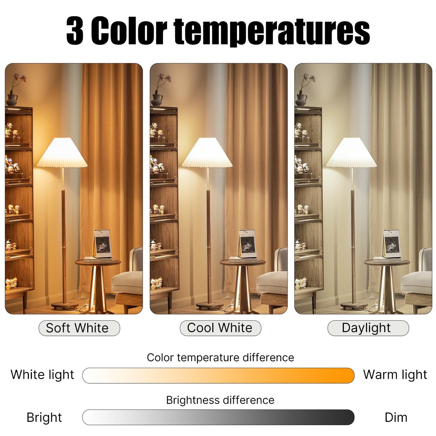 Barfelty CFL Light Bulbs E26 Base, T2 Spiral 13Watt (60Watt Equivalent) Soft White 2700K 900lm Compact Fluorescent Light Bulbs, UL Approved, 120v 60Hz, Self Ballasted CFL Bulbs, Pack of 2