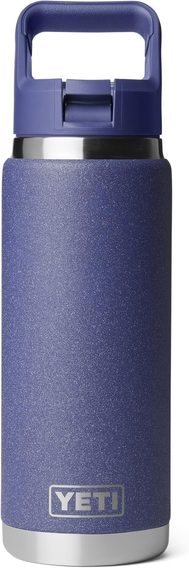 YETI Rambler 26 oz Bottle, Vacuum Insulated, Stainless Steel with Color Matching Straw Cap