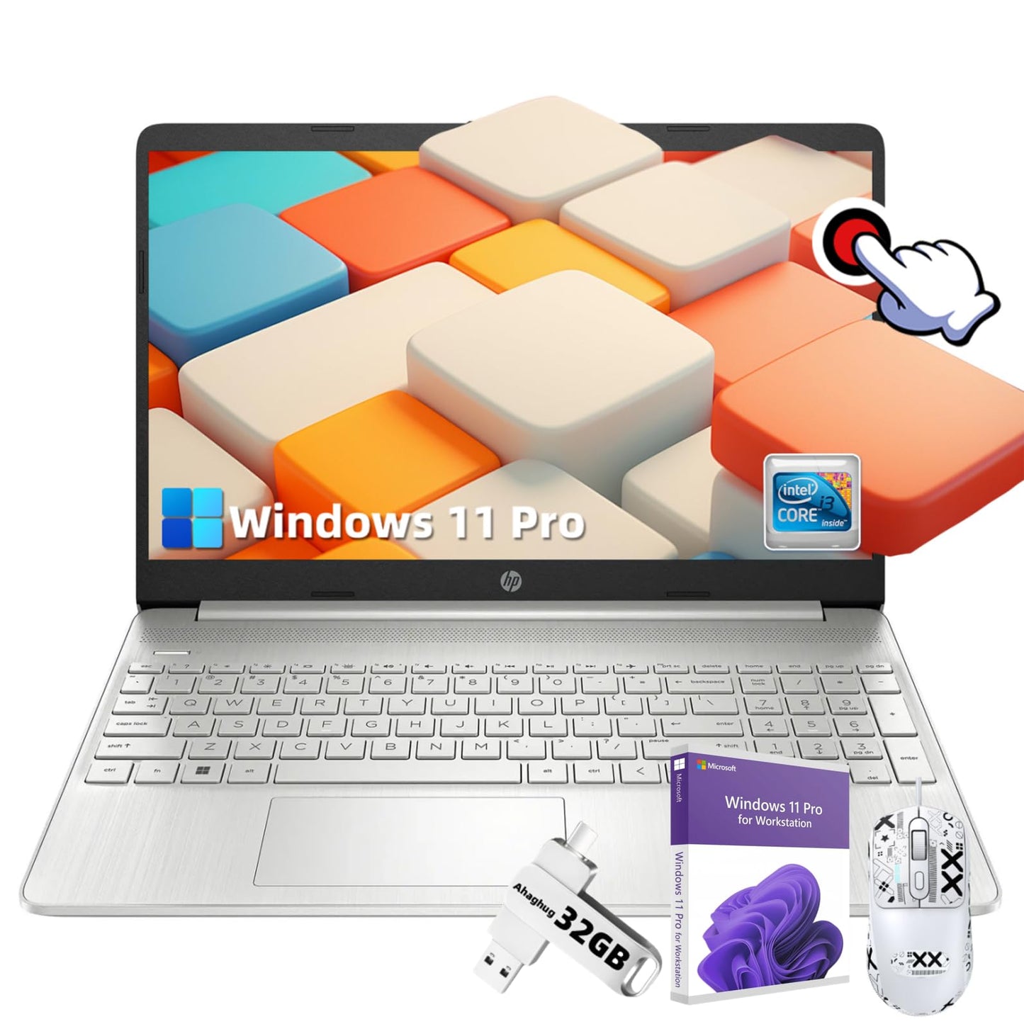 Hp Flagship Laptop For Business And Student - 15.6 Hd Touchscreen, Intel 6-Core I3-1215U Processor, 16Gb Ram, 512Gb Ssd, Windows