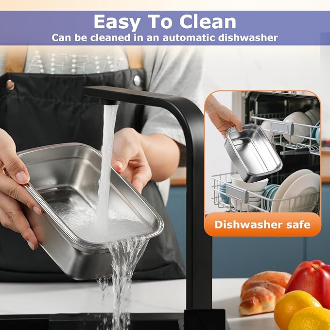 1.2L Cordless Electric Lunch Box – 20000mAh Rechargeable Portable Food Warmer with 5-Sided Heating, Auto Temperature Control, Leakproof & BPA-Free – Perfect for Office, Truck, Outdoors Blue