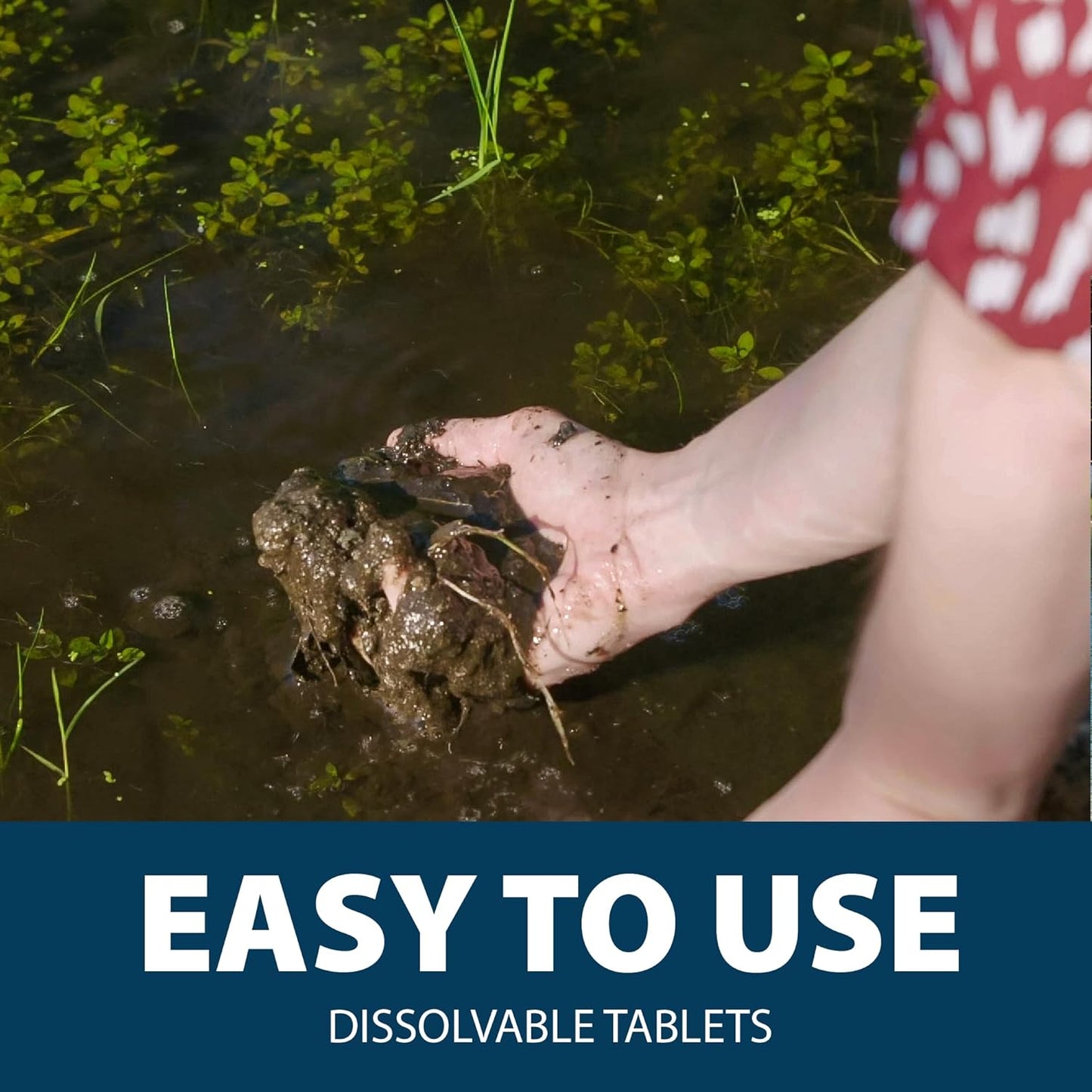 Airmax MuckAway Natural Beneficial Bacteria for Outdoor Ponds & Lakes, Muck, Sludge & Noxious Odor Solution, Easy to use Enzyme Tablets, Cleaner Beach & Shoreline, Fish, Pet & Wildlife Safe, 48 Scoops
