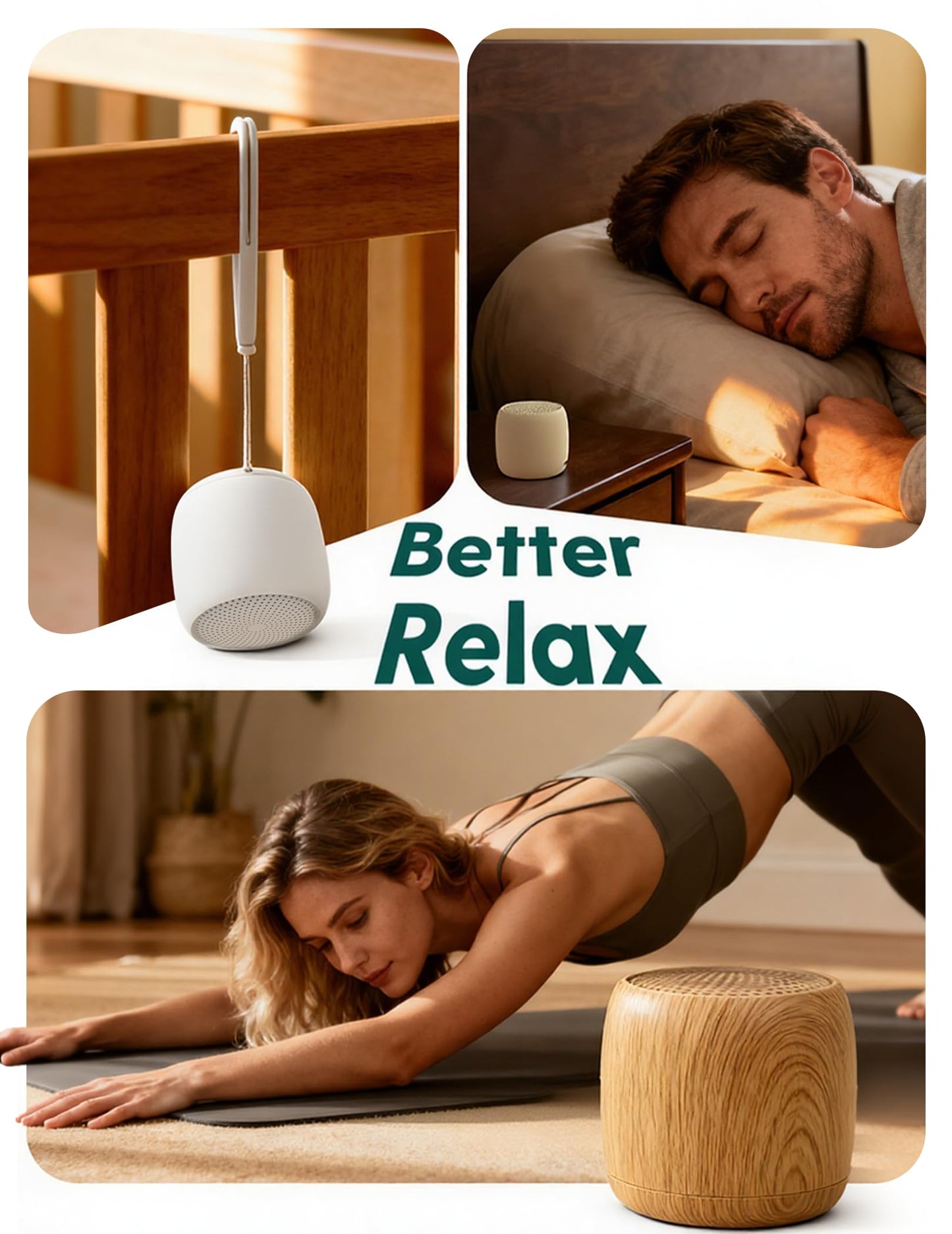 Babelio White Noise Sound Machine (Pocket Mini Pro) | 1000mAh Large Battery, 25 Non-looping Sounds for Adults, Kids & Babies, Timer, Memory Function, Pocket-Sized & Travel Essentials, New White