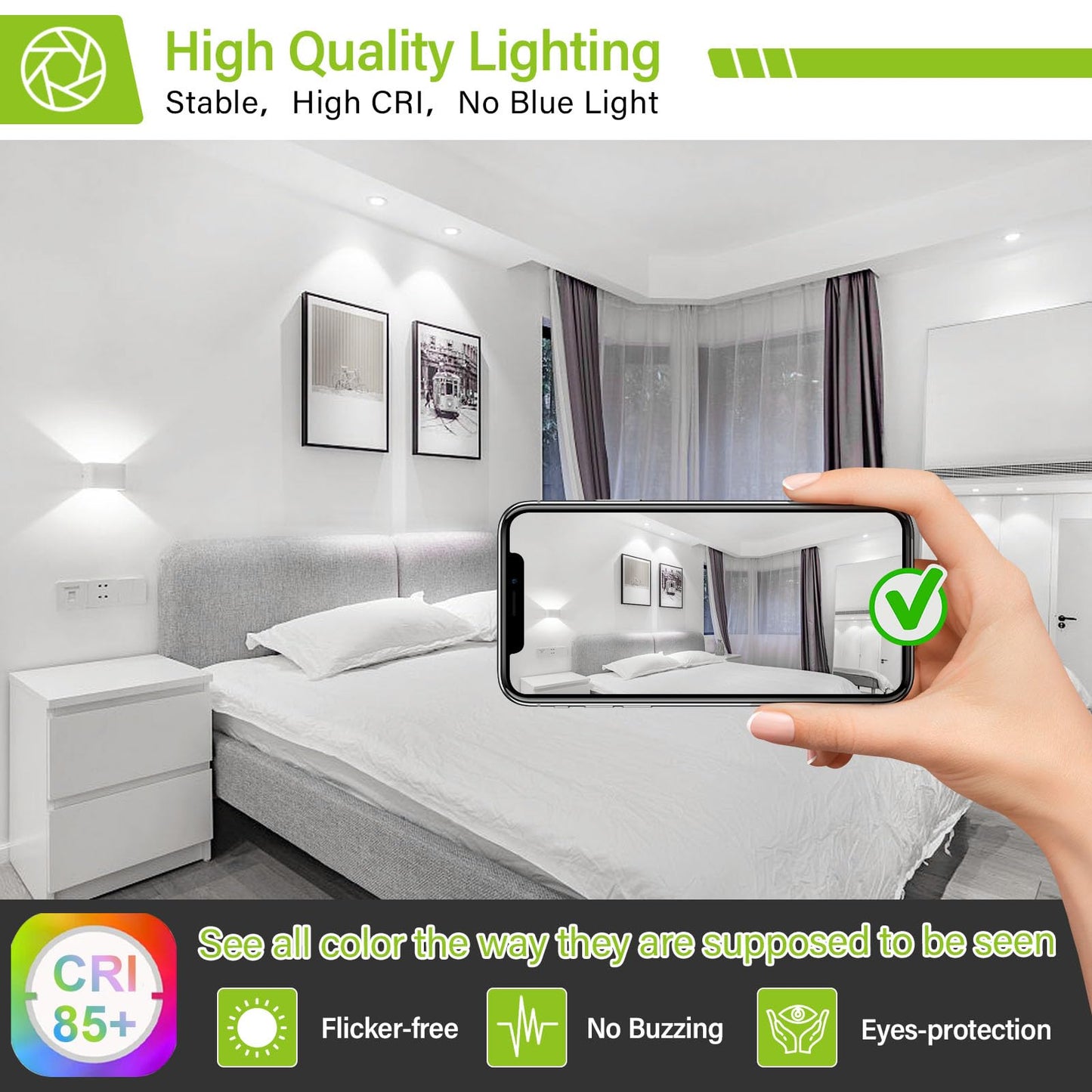 Gu10 Led Light Bulbs  50 Watt Halogen Equivalent  5000K Daylight White Gu10 Bulb Replacement For Track&Recessed Lighting  4W 450 Lumens Led Bulbs For Kitchen  Range Hood  Living Room  12-Packs