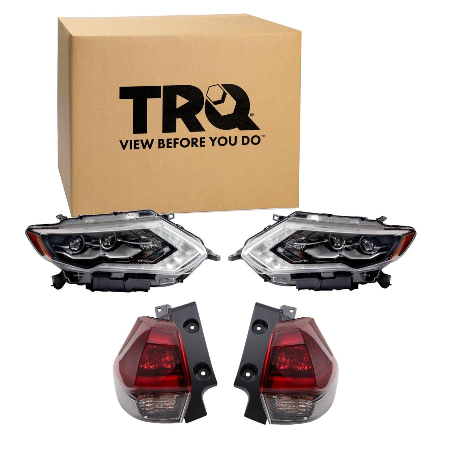 Trq Lighting Kit Ni2502256 Ni2503256 Ni2804113 Ni2805113 Compatible With 2018 Nissan Rogue