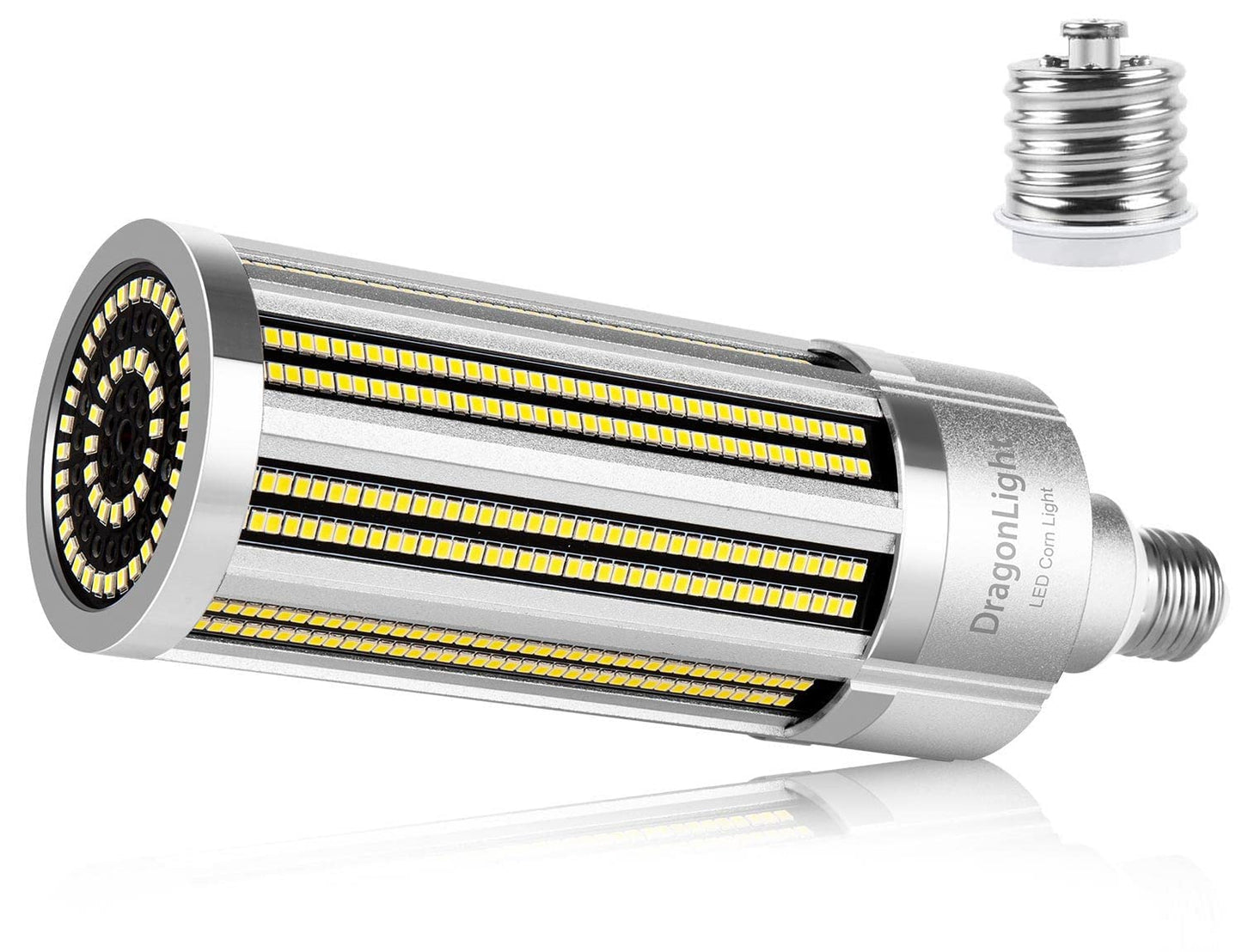 Dragonlight 120W Commercial Grade Corn Led Light Bulb Fanless (400 Watt Metal Halide/Hid/Hps Replacement) E26/E39 Large Mogul Base Led Lamp 3000K Warm White 14 400Lm For High Bay Area Lighting
