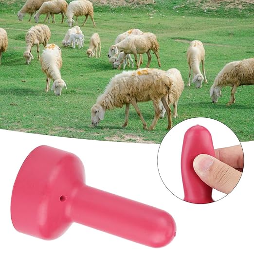 Rubber Baby Bottle Nipples, Calf Nipples, Easy to Suck Cruciform Mouth Design Goat Bottle Nipples Widely Used for Cattle Sheep Feeding Milk (HL-MP73C)