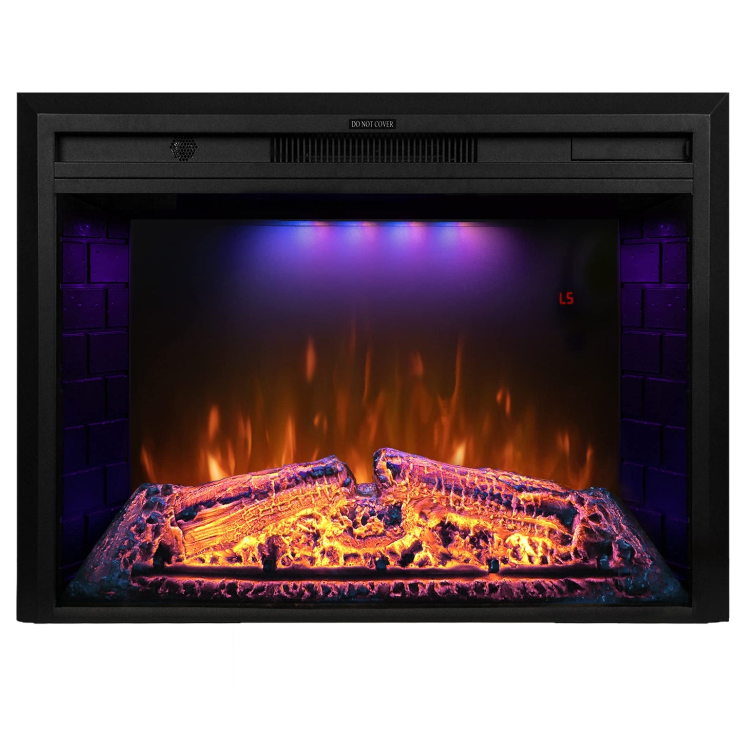 Dreamflame 40 Inch Wide Electric Fireplace, Wall Fireplace Electric With Remote Control, Realistic Log And Crackling Sound, Over