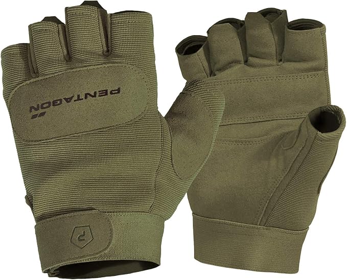 Pentagon Men's 1/2 Duty Mechanic Gloves Olive