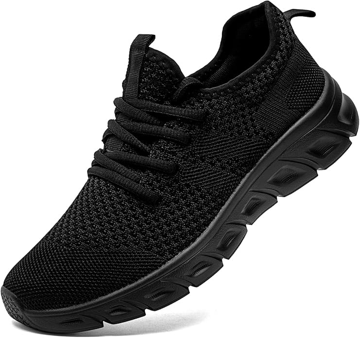 IQYNAM Running Shoes for Men Women Slip on Unisex Walking Tennis Non-Slip Work Shoes Lightweight Breathable Athletic Worko...
