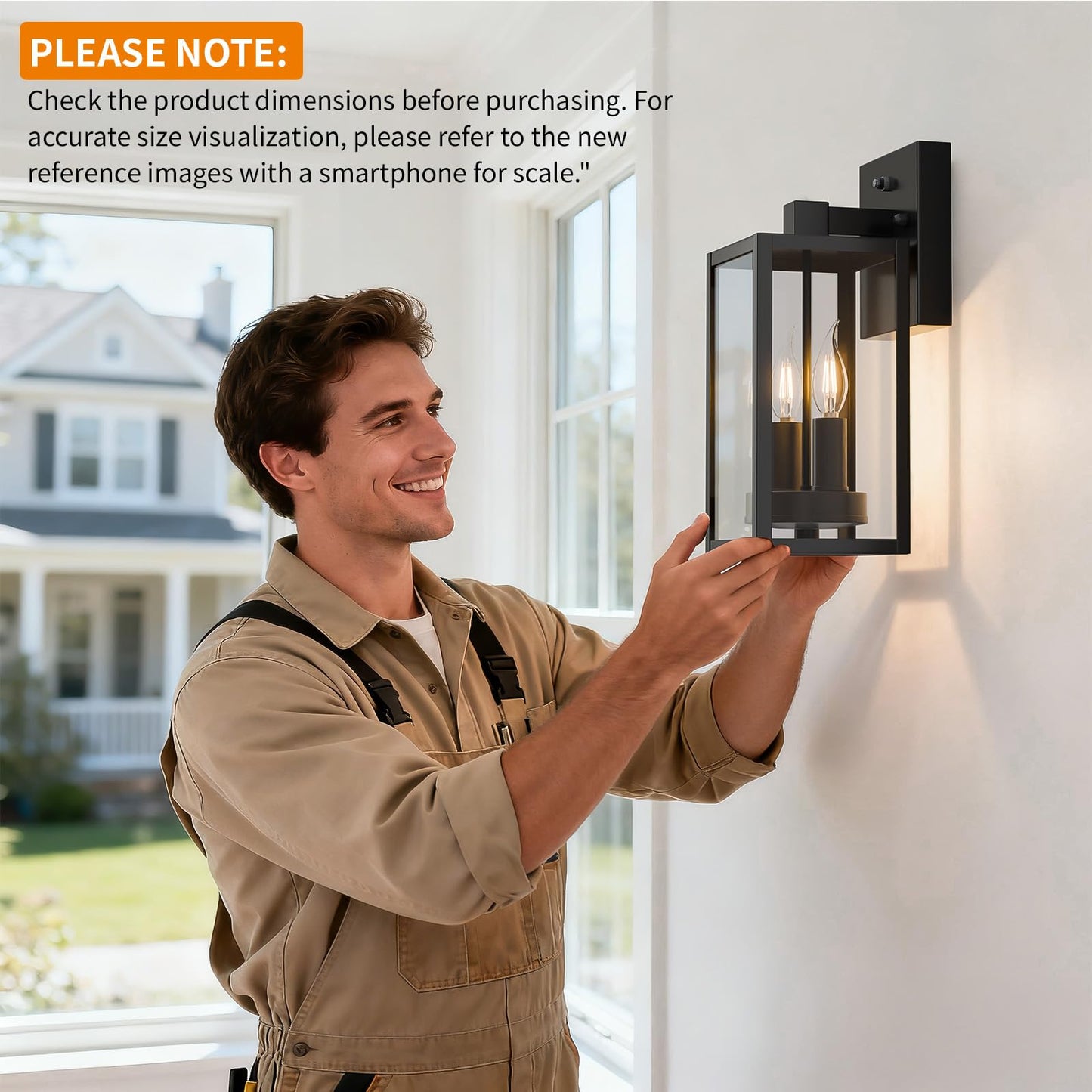 Dusk To Dawn Outdoor Lighting Fixtures Wall Mount  Outside Exterior Front Porch Lights For House  Sensor Wall Sconce Lantern Lamp  Waterproof Black Coach Lights For Garage Patio (2 Pack)