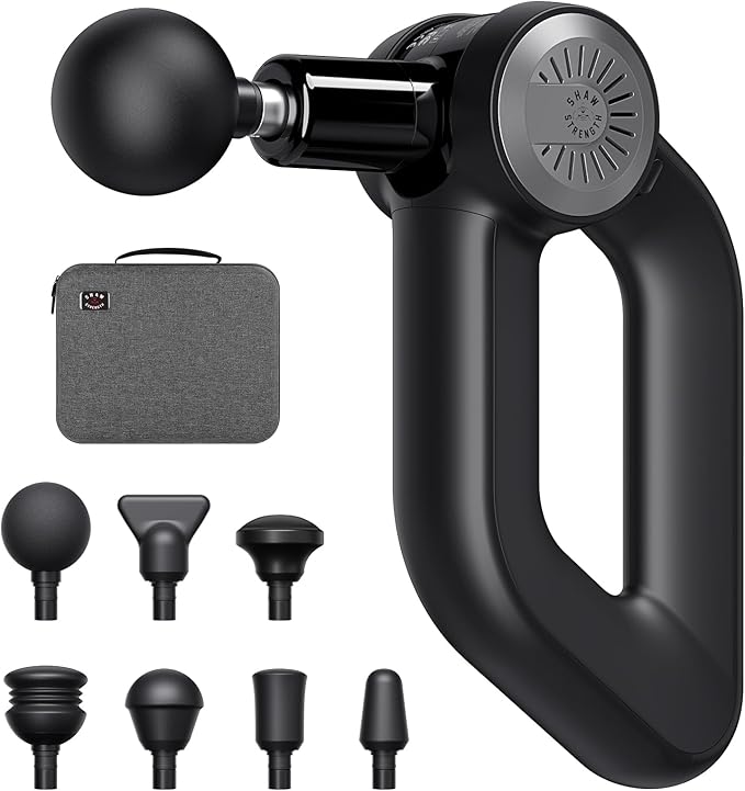 Shaw Strength S6 Pro Massage Gun Deep Tissue Percussion with 16mm Amplitude, Professional Muscle Massager Gun for Athletes...