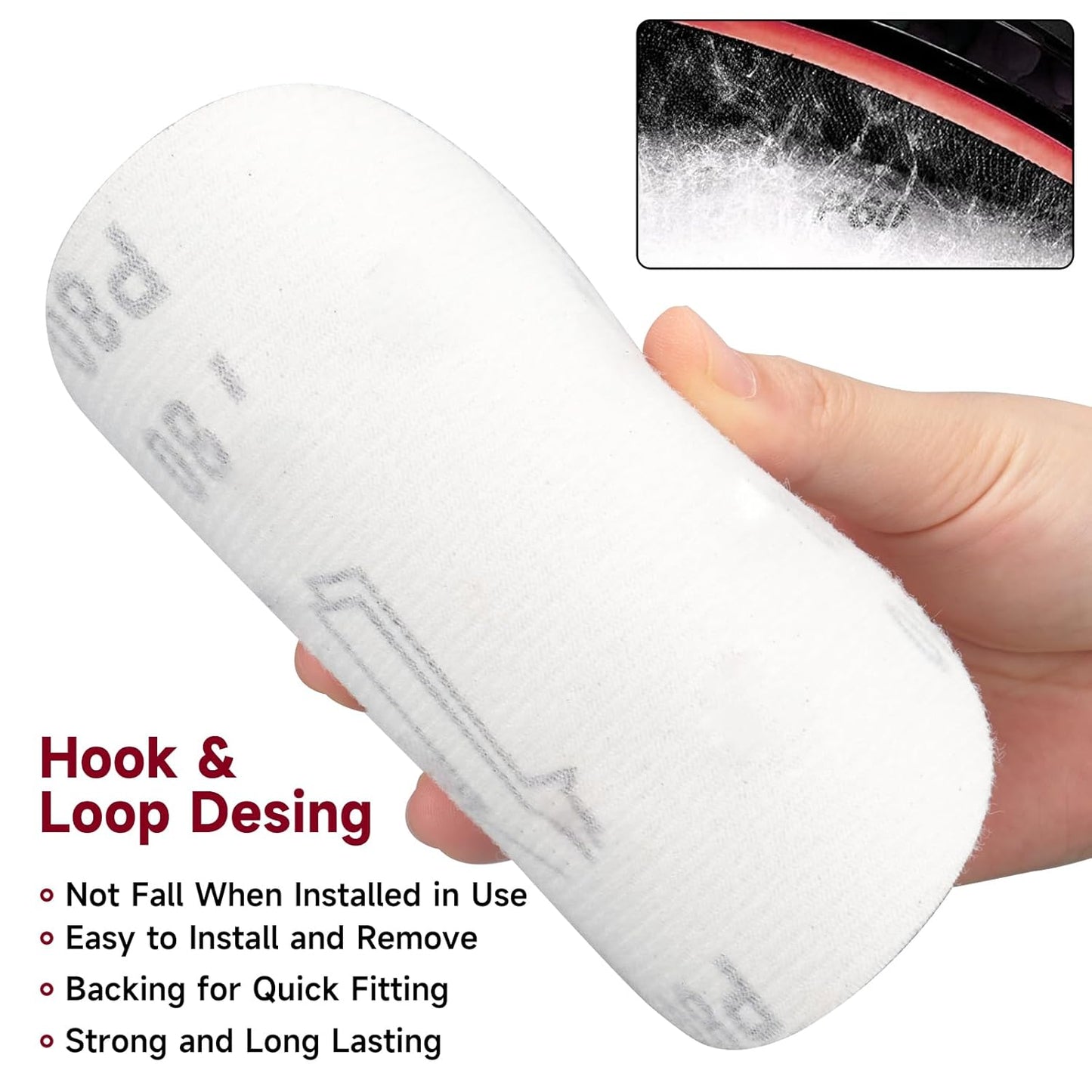 5 Inch 100 PCS Sanding Disc 1200 Grit,Hook and Loop Sanding Discs for Random Orbital Sander