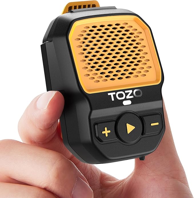 TOZO PM1 AI Smart Speaker with AI Assistants, Wearable Speaker for Hands-Free, 20 Hour Playtime Clip-On Wireless Portable ...
