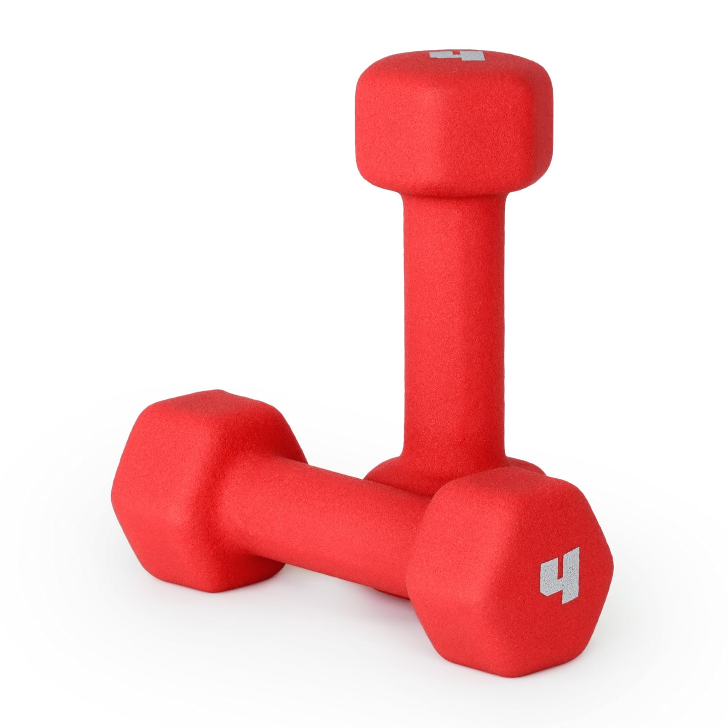 CAP Barbell Neoprene Dumbbell Weights, 4 lb Pair, Cranberry