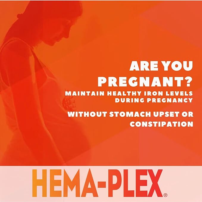 NaturesPlus Hema-Plex Liquid Iron, Mixed Berry - 8.5 oz - Iron & Essential Nutrients - Vegan, Gluten Free - 25 Servings