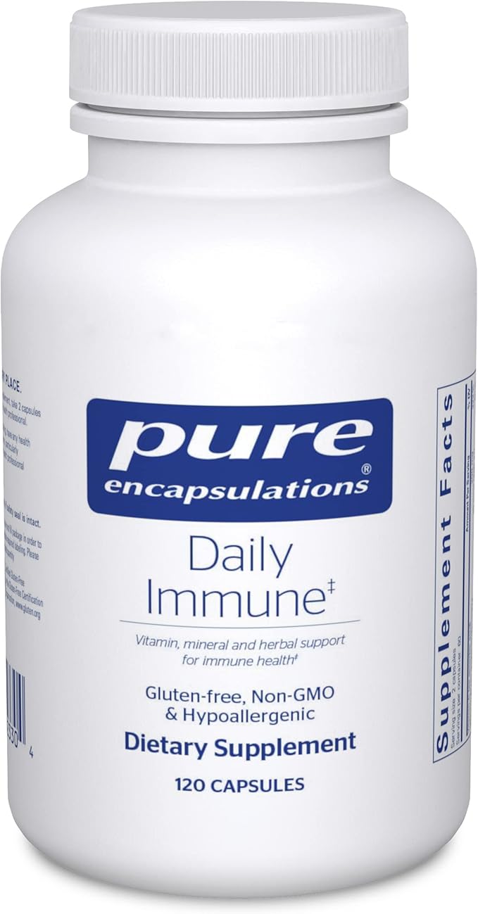 Pure Encapsulations Daily Immune | Comprehensive Immune Formula with Vitamin, Mineral, and Herbal Support | 120 Capsules*