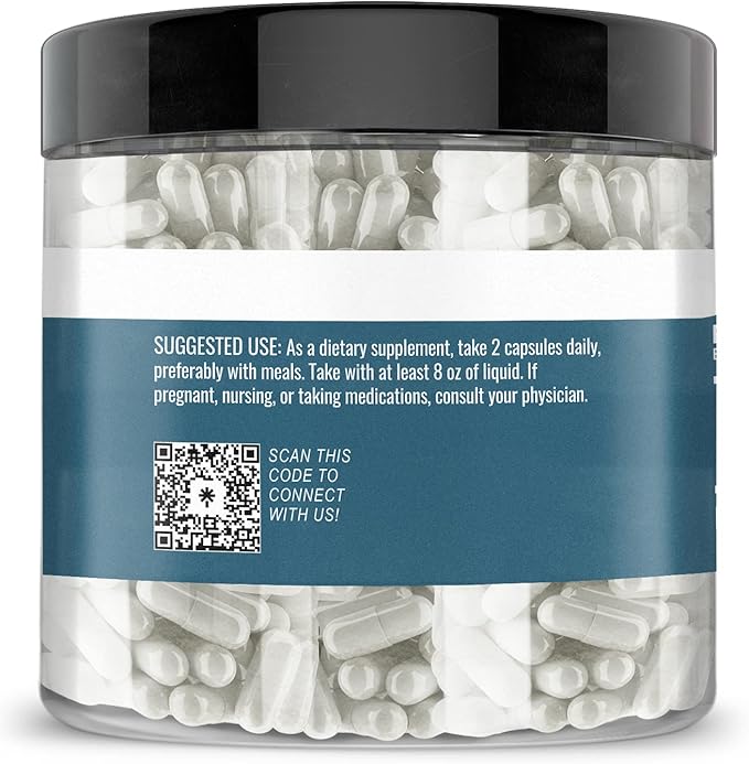 Earthborn Elements L-Threonine 200 Capsules, Essential Amino Acid, Pure & Undiluted, No Additives