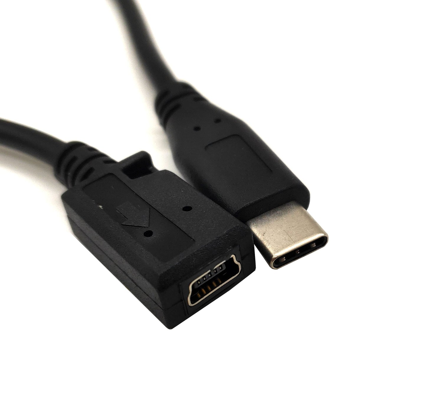 Qaoquda Usb C To Mini Usb Cable, Usb-C Type C Male To Mini Usb Female Adapter Converter Charging Cable For Macbook Pro, Laptop,