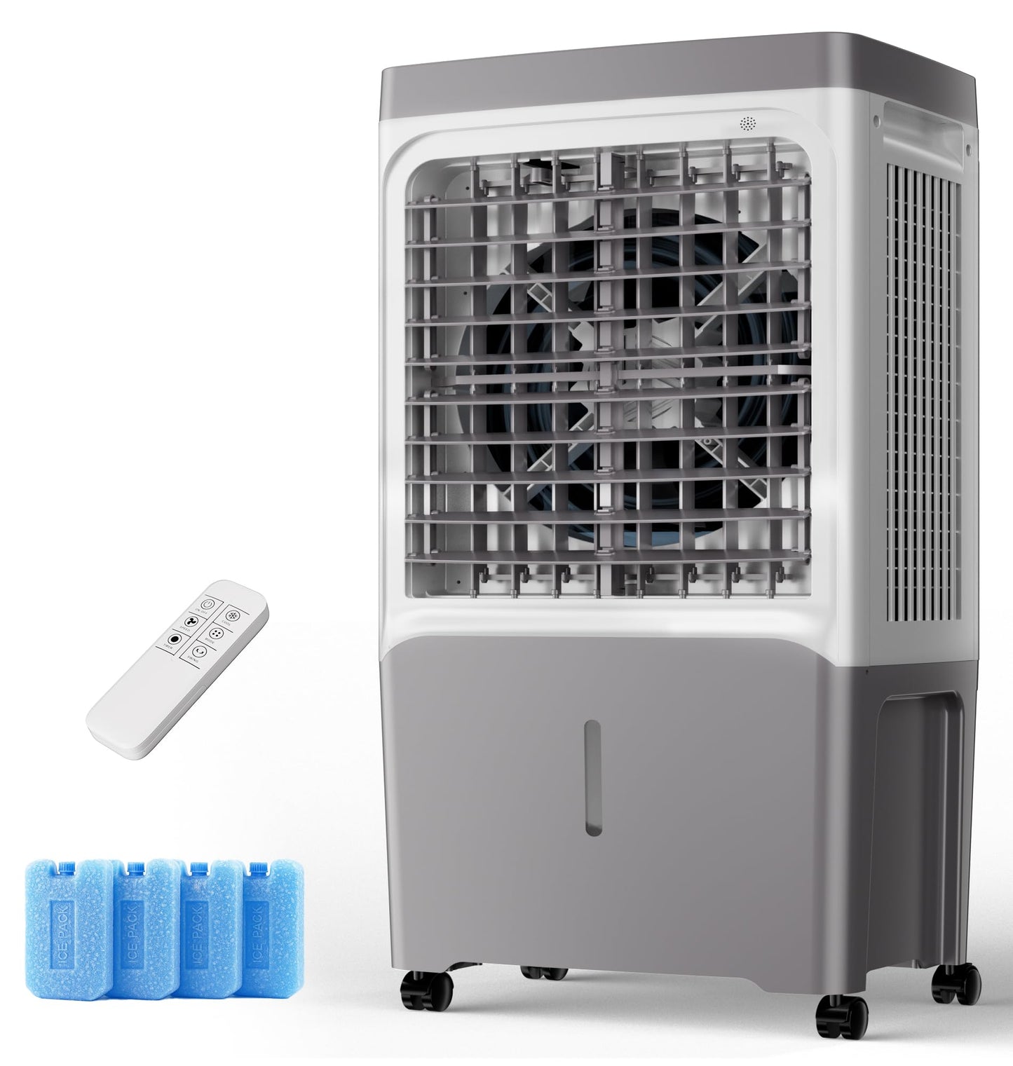 Uthfy Swamp Cooler, 2800 Cfm Evaporative Air Cooler With 7 Gal Water Tank, 4 Ice Packs, Remote, 12 H Timer, 120 Oscillation, Por
