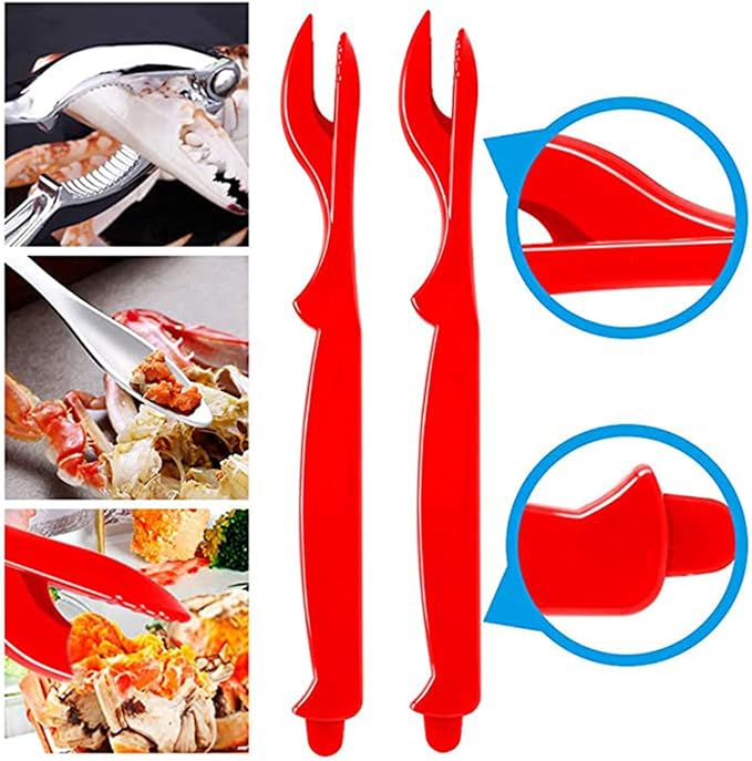 19-Piece Stainless Steel Crab & Lobster Tool Set - Professional Shellfish Crackers with Mallets, Forks, Scissors & Storage Pouch - Seafood Shelling Kit for Home & Restaurants