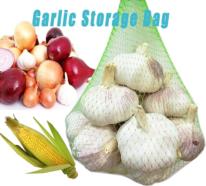 STAYWILD 100 PCS Onion Potato Garlic Storage Bag-20 Inch Seafood Boil Bags | Fruit Vegetables Reusable Mesh Produce Storage Bags | Mesh Cooking Boil Bags for Crab Clam Shellfish Crawfish
