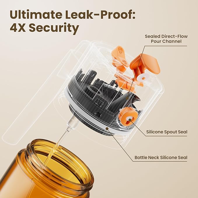 Upgrade 2 in 1 Oil Sprayer for Cooking, Olive Oil Dispenser Bottle for Kitchen Gadgets with Stickers, 17oz/500ml Food Grade Light-Blocking Glass Spray Bottle for Salad, Air Fryer, BBQ