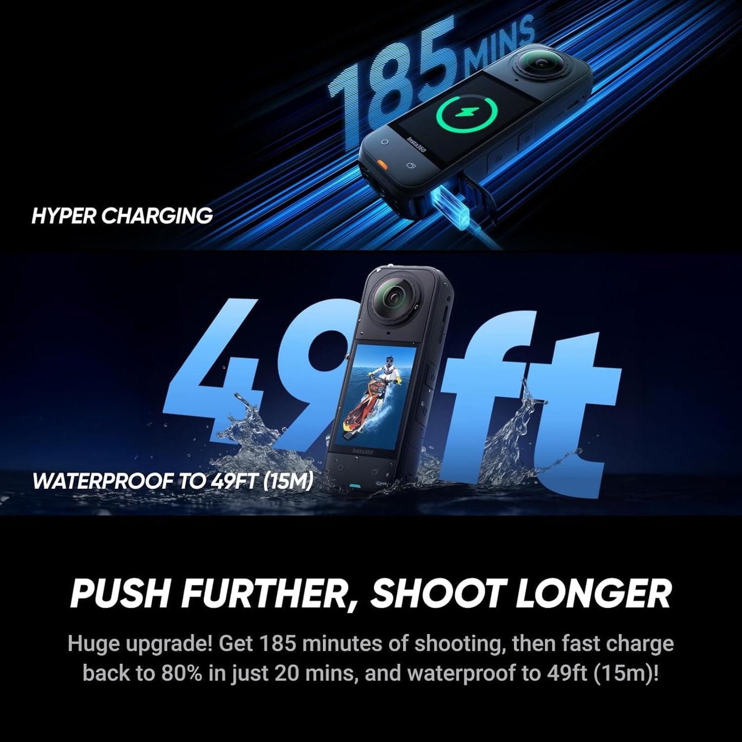 Insta360 X5 Travel Bundle-8K Waterproof 360 Action Camera With 1/1.28 48Mp Sensors, 8K 360 Hdr Video, 72Mp 360 Photo, 4K Single-