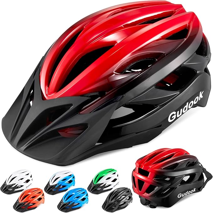 Gudook Bike Helmets for Men - Women Bicycle Helmet Adult - Certified Lightweight Comfort Adjustable Cycling Helmet with De...