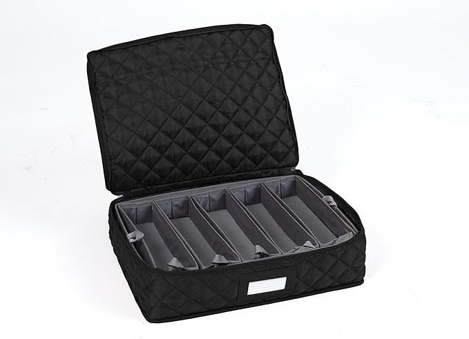 Flatware Storage - Washable and Stain Resistant, ID Window, Kitchen Storage, Black