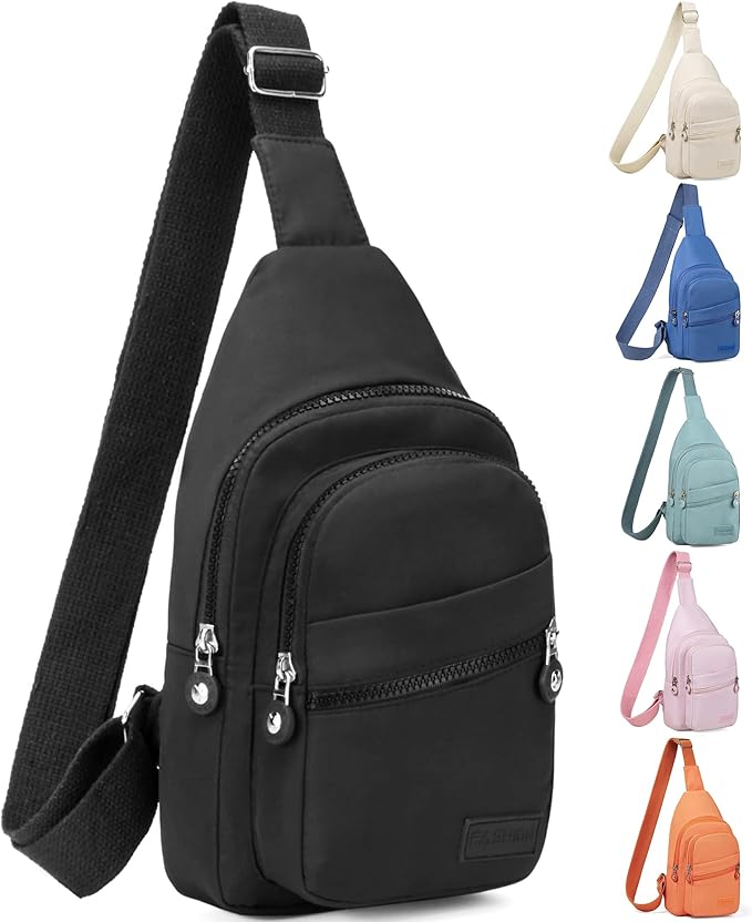 Banelu Small Sling Backpack Crossbody Sling Bag for Women, Chest Bag Daypack Fanny Pack Cross Body Bag for Outdoors Hiking...