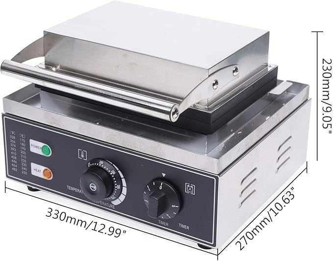 110V Commercial Donut Maker Machine, Electric Stainless Steel Doughnut Maker Double-Sided Heating