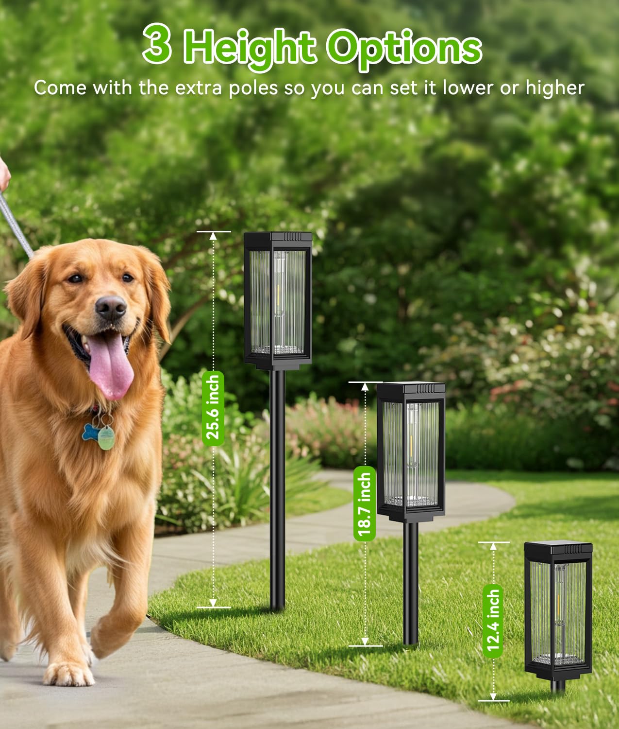 ELECLINK Solar Pathway Lights Outdoor, 6 Pack Upgraded Solar Lights Outdoor Waterproof, Bright Up to 15 Hrs Auto On/Off Garden Light for Yard Patio Lawn Path Walkway Driveway Outside Decor