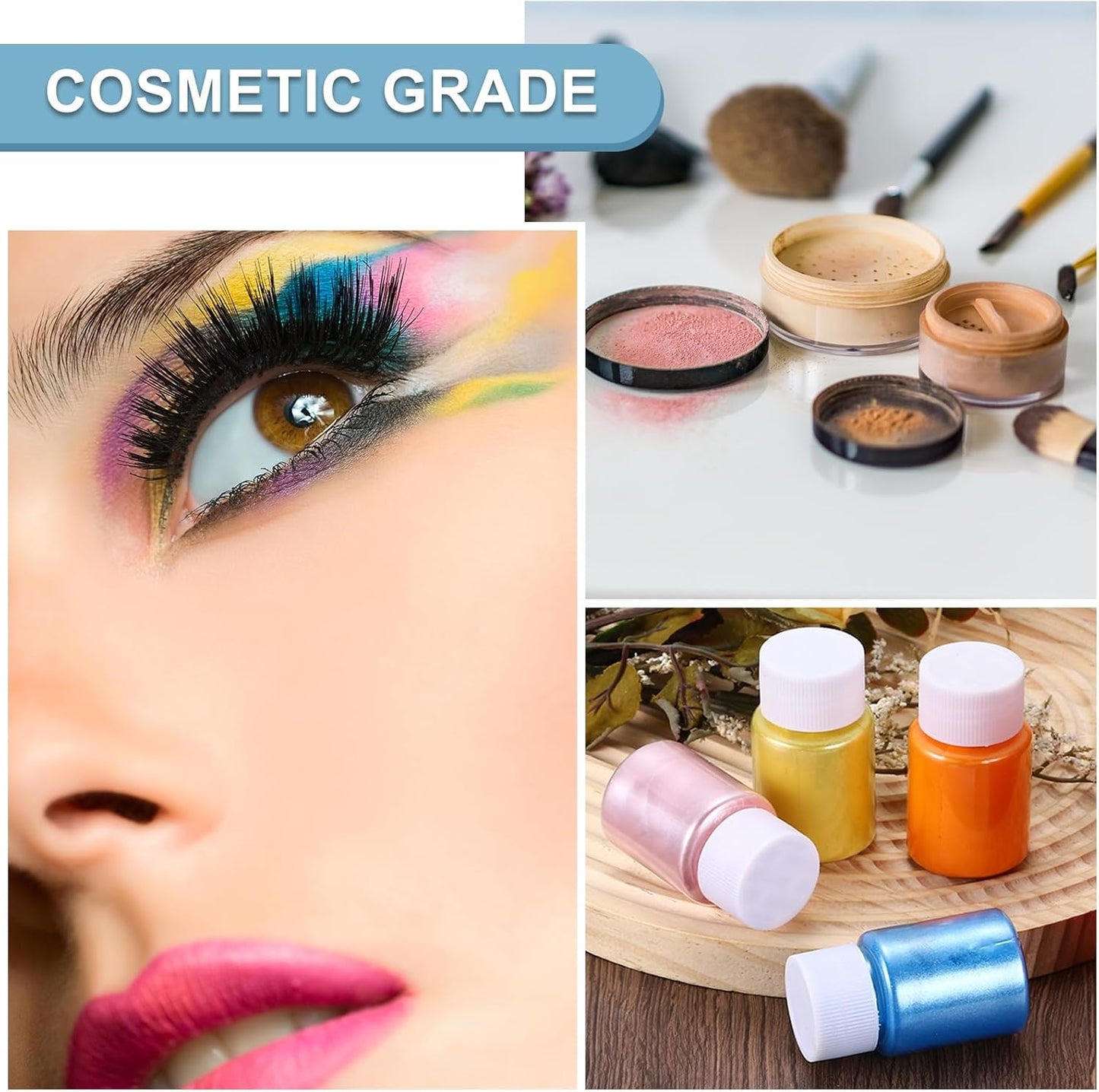 uxcell 10g/0.35oz Cosmetic Grade Mica Powder, 600 Mesh Mica Powder Natural Resin Epoxy Pigment Powders for Casting Resin, Candle Dye, DIY Nail Polish and Lip Gloss, Bright Green