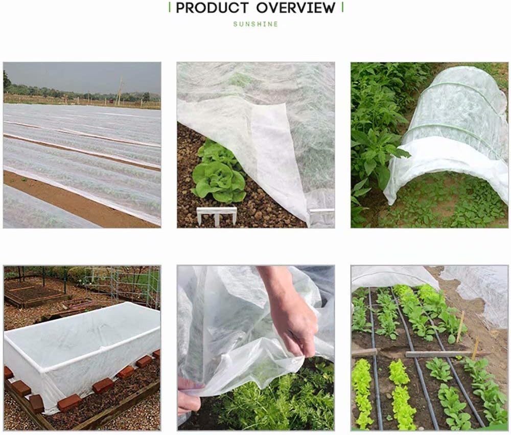 Agfabric Plant Covers Freeze Protection 7'x25' 1.5oz Frost Blankets for Plants Garden Plant Cover Freeze Cloths for Plants Winter Frost Protection,White