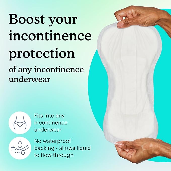 Because Overnight Booster Pads Fit All Adult Diapers, Helps Keep Your Adult Diaper Active All Night, Adds 4 Cups to Incontinence Underwear, Extra Absorbency, 180 Count (Packaging May Vary)