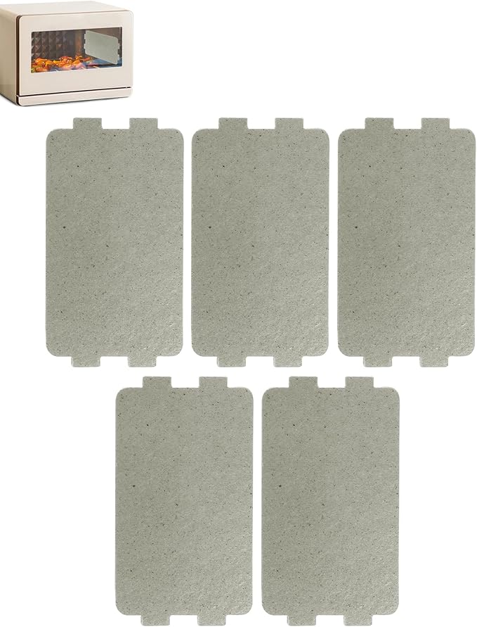 5 PCS Waveguide Cover, Universal Microwave Oven Mica Plate Sheet, 117mm X 64mm, Replacement Accessory for Home Kitchen Office