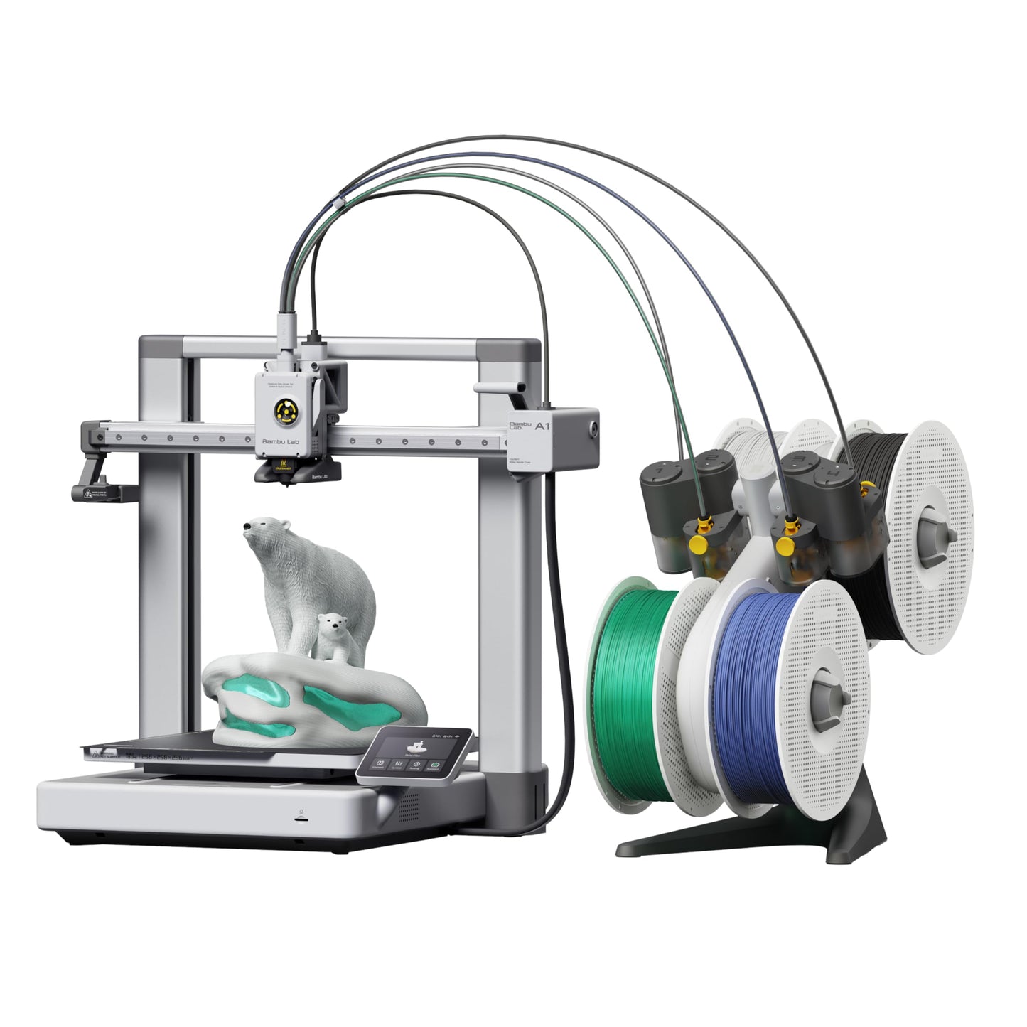 Bambu Lab A1 Combo, A1 3D Printer and AMS lite, Support Multi-Color 3D Printing, High Speed & Precision, Full-Auto Calibration &