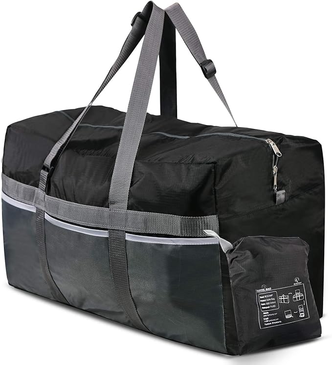REDCAMP Foldable Travel Bag, Large Sports Bag, 75L/96L/100L, Lightweight Waterproof Tote Bag