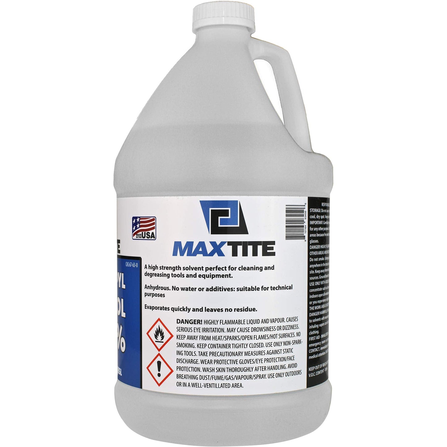 MaxTite Isopropyl Alcohol 99.9% (4 Pack, 1 Gallon) (4 Gal)