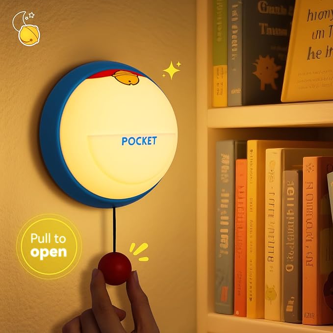Night Light Cute for Kids, 3-Level Dimmable Night Lamp Wall Mounted, Silicone Squishy Light Up Gifts, Rechargeable Bedside Touch Lamp for Breastfeeding Toddler Baby Kids Decor
