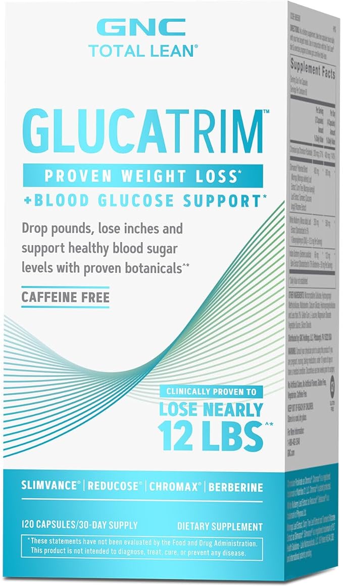 GNC Total Lean GlucaTrim - 120 Capsules | 60 Servings