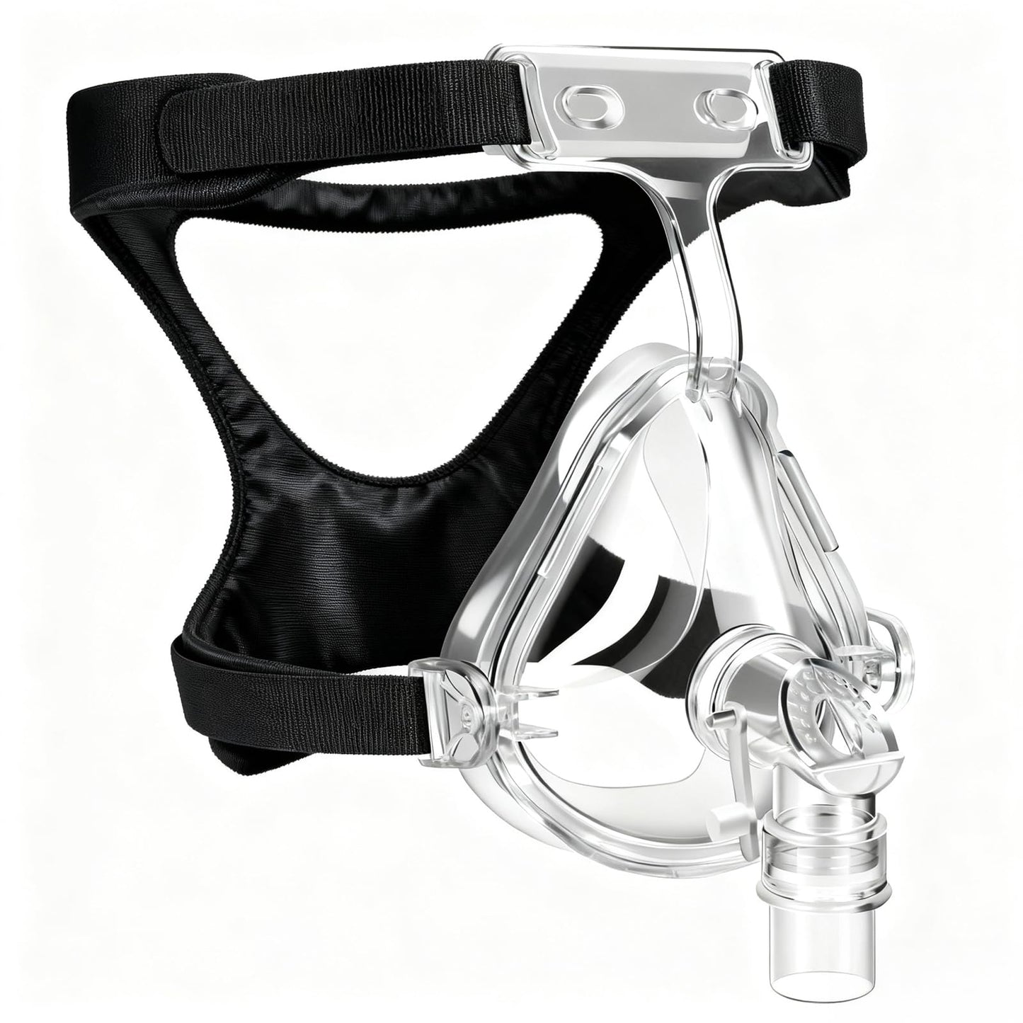 TMS Comfort Series CPAP MASK, Full Face CPAP Mask,Optimized Comfort & Secure Seal with Advanced Memory Foam Cushion, Headstrap Frame Assembly, Medium