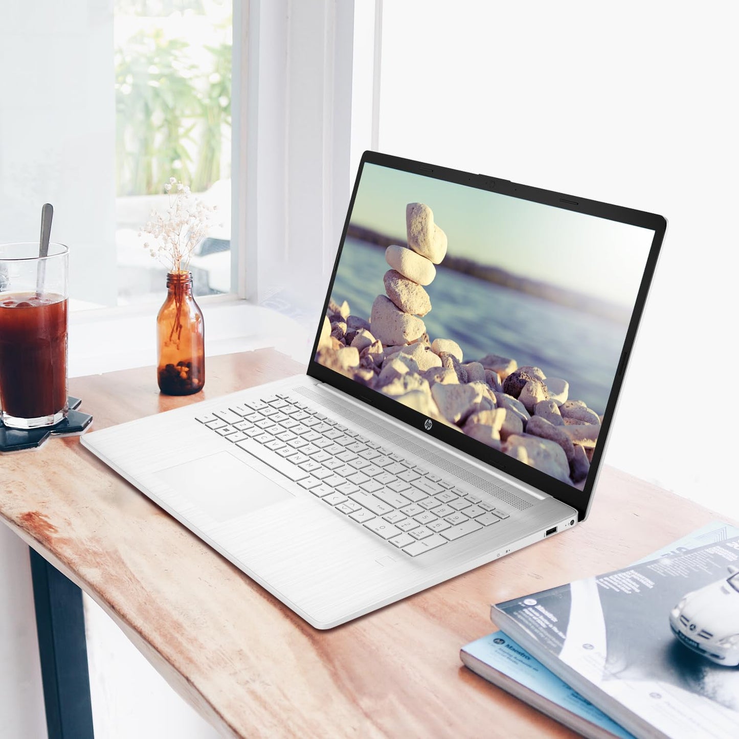 Hp Essential 17.3 Fhd Daily Laptop, 1920 X 1080 60Hz, Amd Ryzen 5 5500U, 32Gb Ram, 1Tb Ssd, Bundle With Adata External 512Gb Ssd