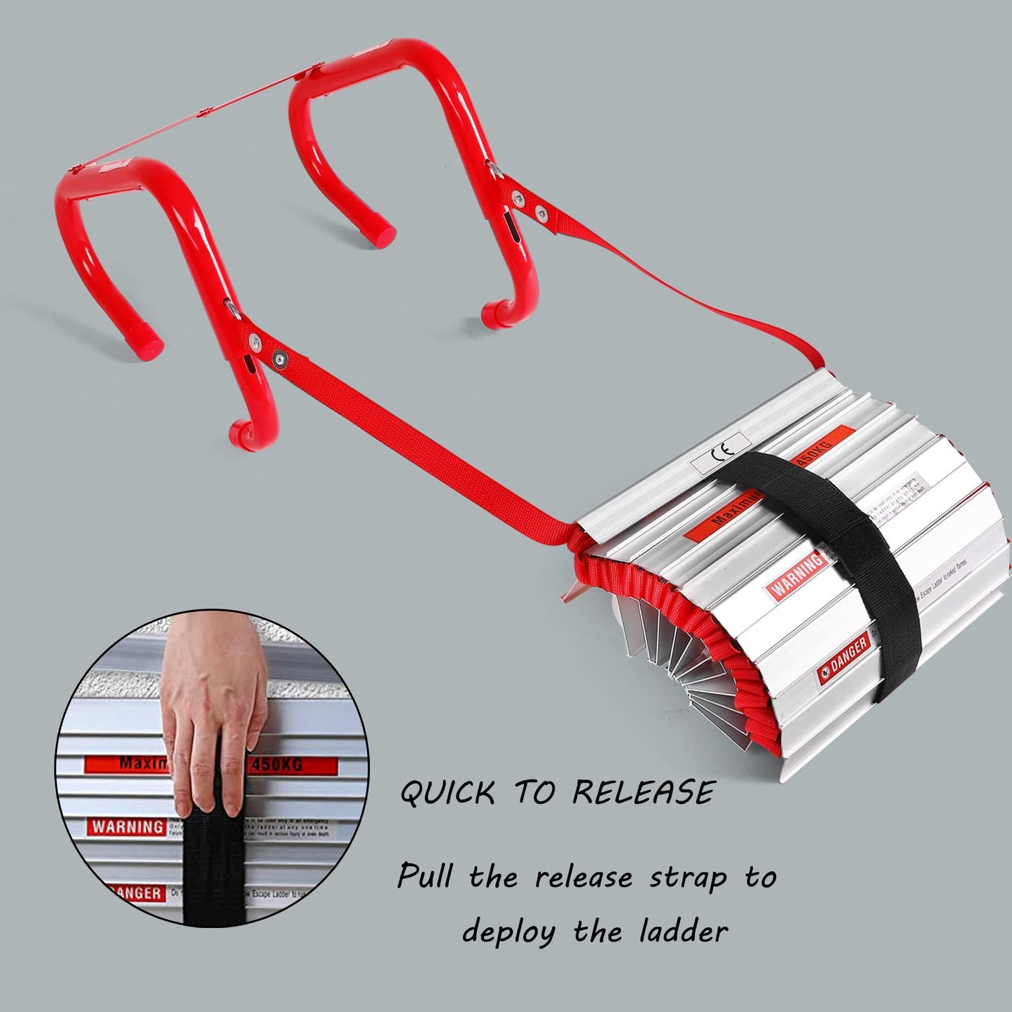 Emergency Fire Escape Ladder 2 Story,15 Ft