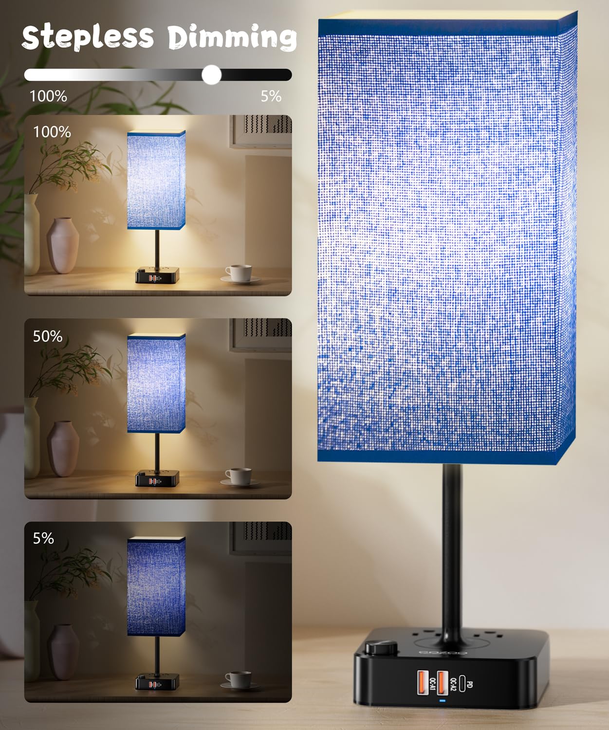 Smart Mood Lighting Rgb Color Changing Desk Lamp W/16 Million Hues Stepless Dimmable Warm-Cool White + Music Sync | Touch & App Control Bedside Nightstand Light For Gaming Home Office Bedtime Routines