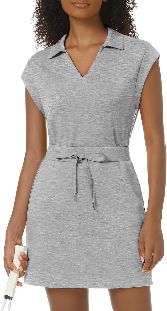 Casly Lamiit Womens Two Piece Skirt Sets Tennis Outfits Casual Cap Sleeve Lapel Shirt Summer Athletic Sport Short Skort Set