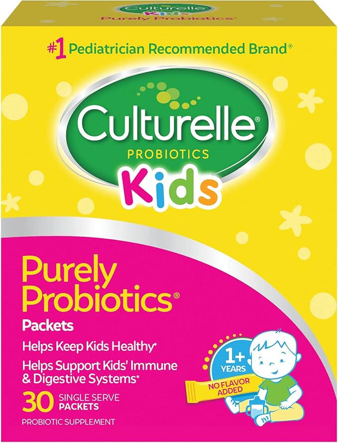 Culturelle Kids Complete Chewable Multivitamin + Probiotic, 50 Count & Daily Probiotic 30 Packets - Pediatrician Recommended Probiotics for Kids Digestive & Immune Health