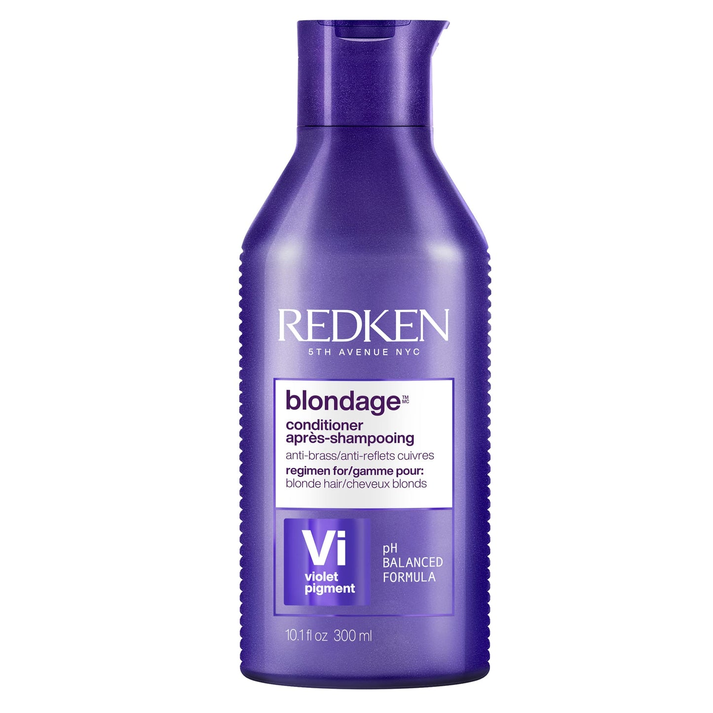 Redken Blondage Color Depositing Purple Conditioner | For Blonde Hair | Neutralizes Brass & Moisturizes Hair | With Pure Violet