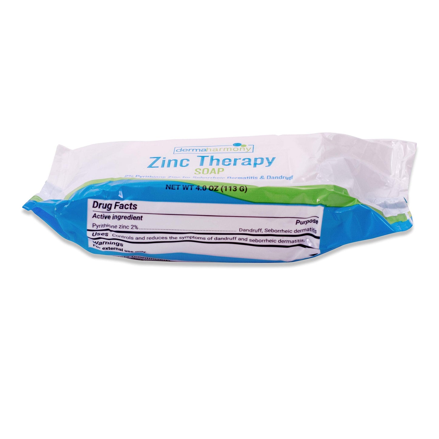 Dermaharmony Set of 5 2% Pyrithione Zinc (ZnP) Bar Soap 4 oz - Crafted for Those with Skin Conditions - Seborrheic Dermatitis, D