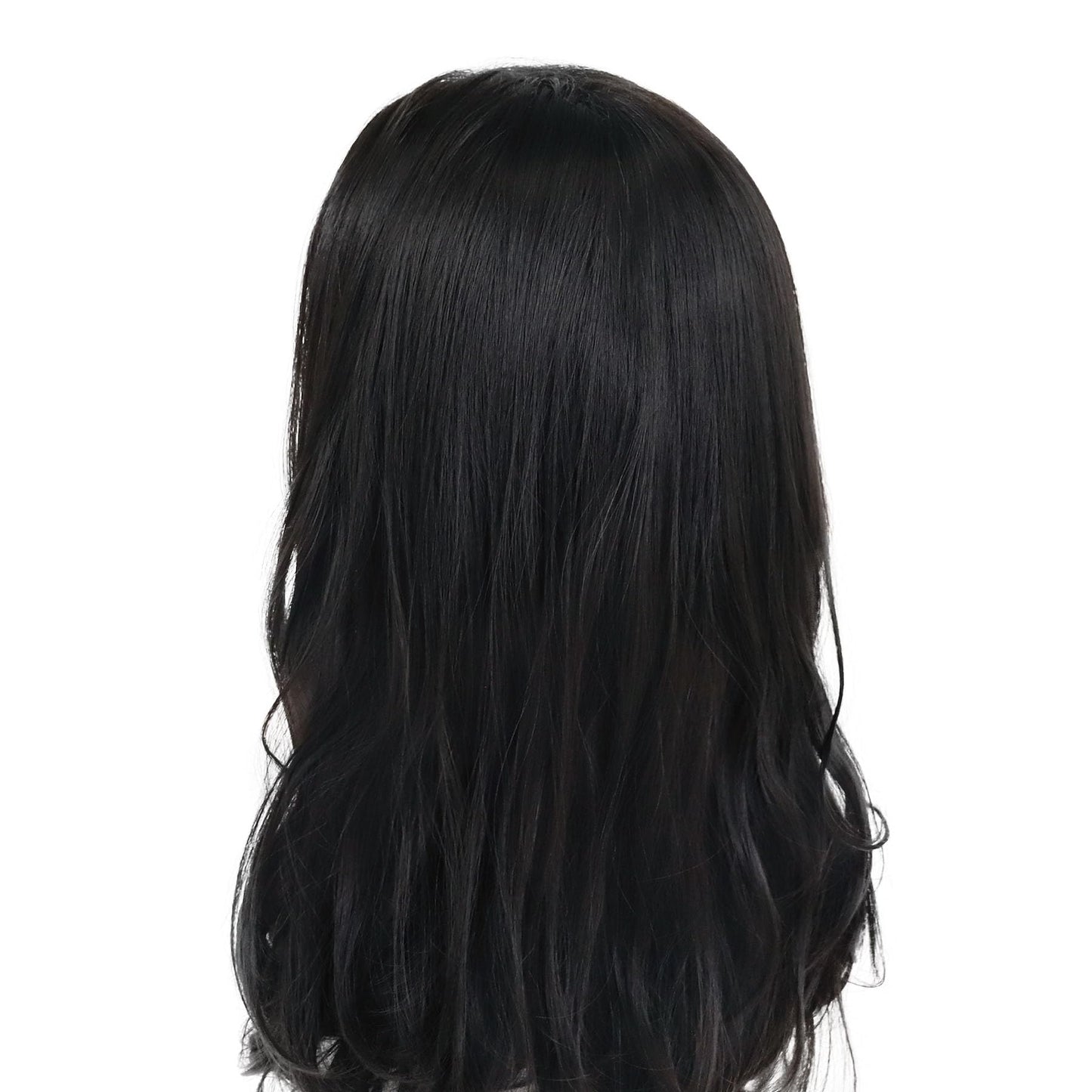 GNIMEGIL 22 inch Long Black Curly Wigs for Men Natural Wavy Hairstyle 70s 80s Theme Party Wig Halloween Costume Male Music Perfo
